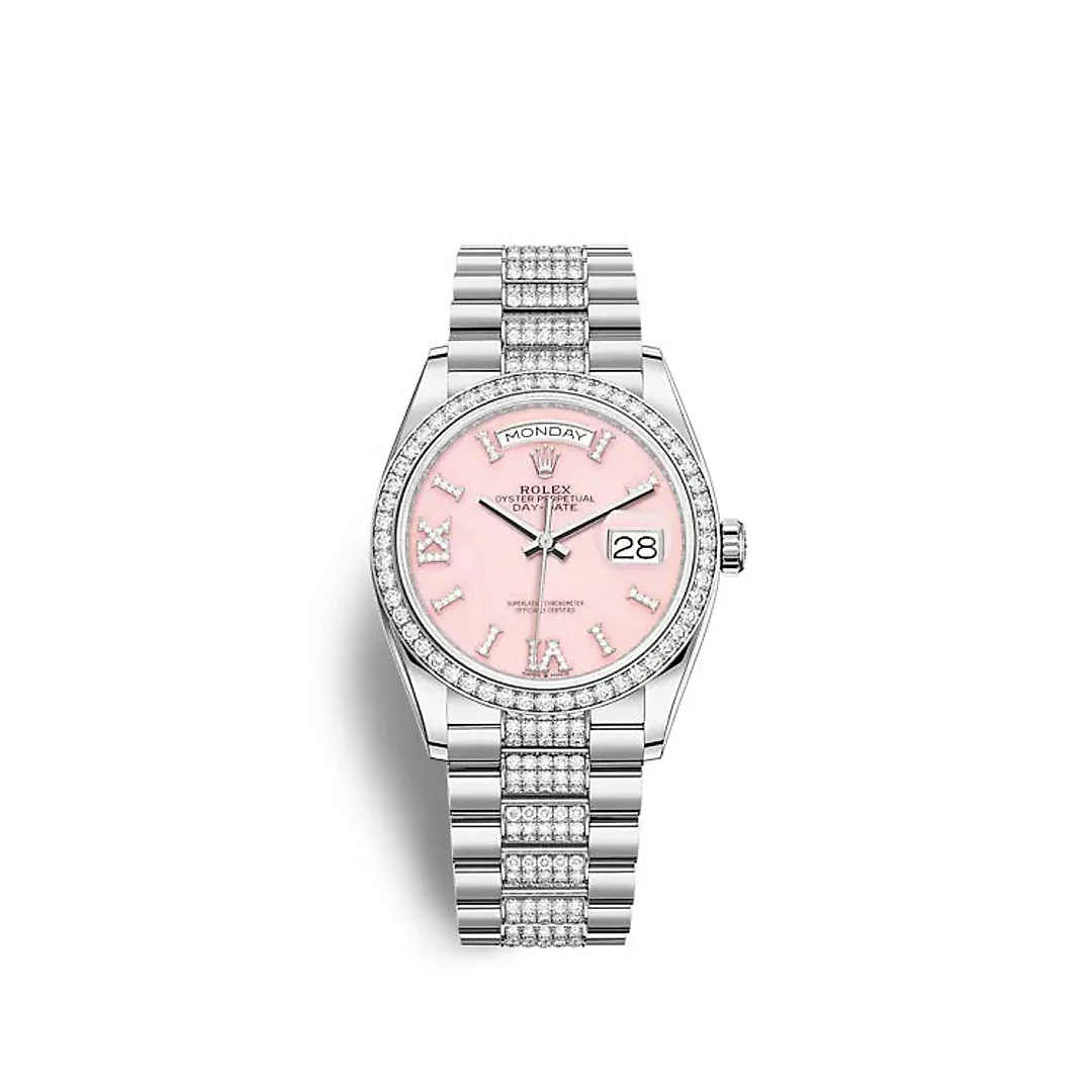 Rolex Day-Date 36 White gold Ref# 128349RBR-0017