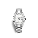 Rolex Day-Date 36 White gold Ref# 128349RBR-0025