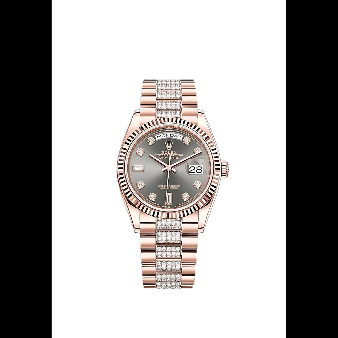 Rolex Day-Date, 36mm, 18k Everose Gold, Ref# 128235-0051