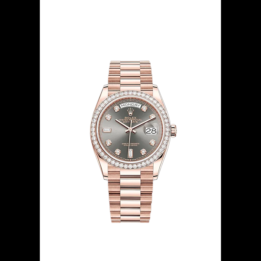 Rolex Day-Date 36mm, 18k Everose Gold, Ref# 128345rbr-0052