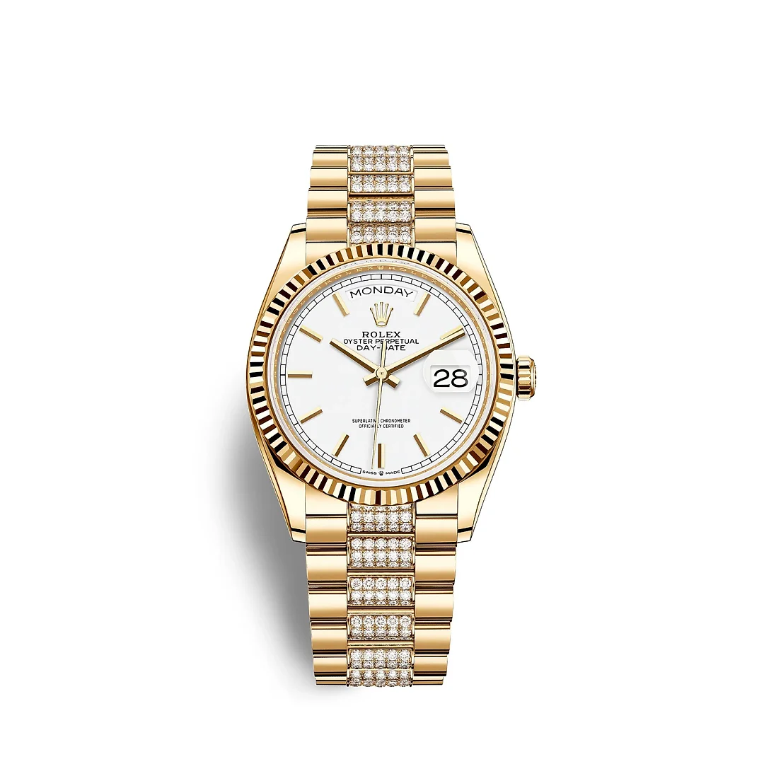Rolex Day-Date, 36mm, 18k Yellow Gold, Ref# 128238-0082