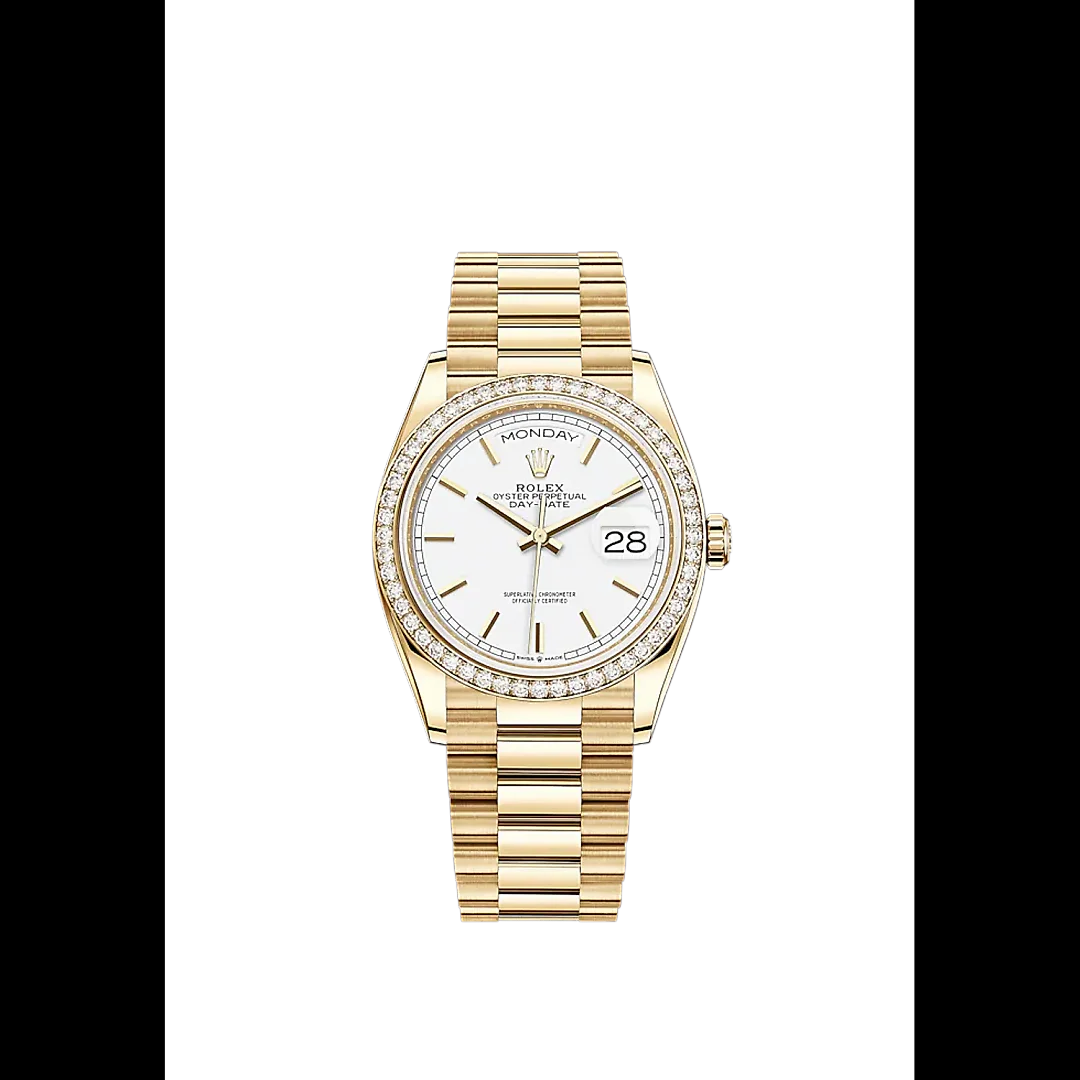 Rolex Day-Date, 36mm, 18k Yellow Gold, Ref# 128348rbr-0047