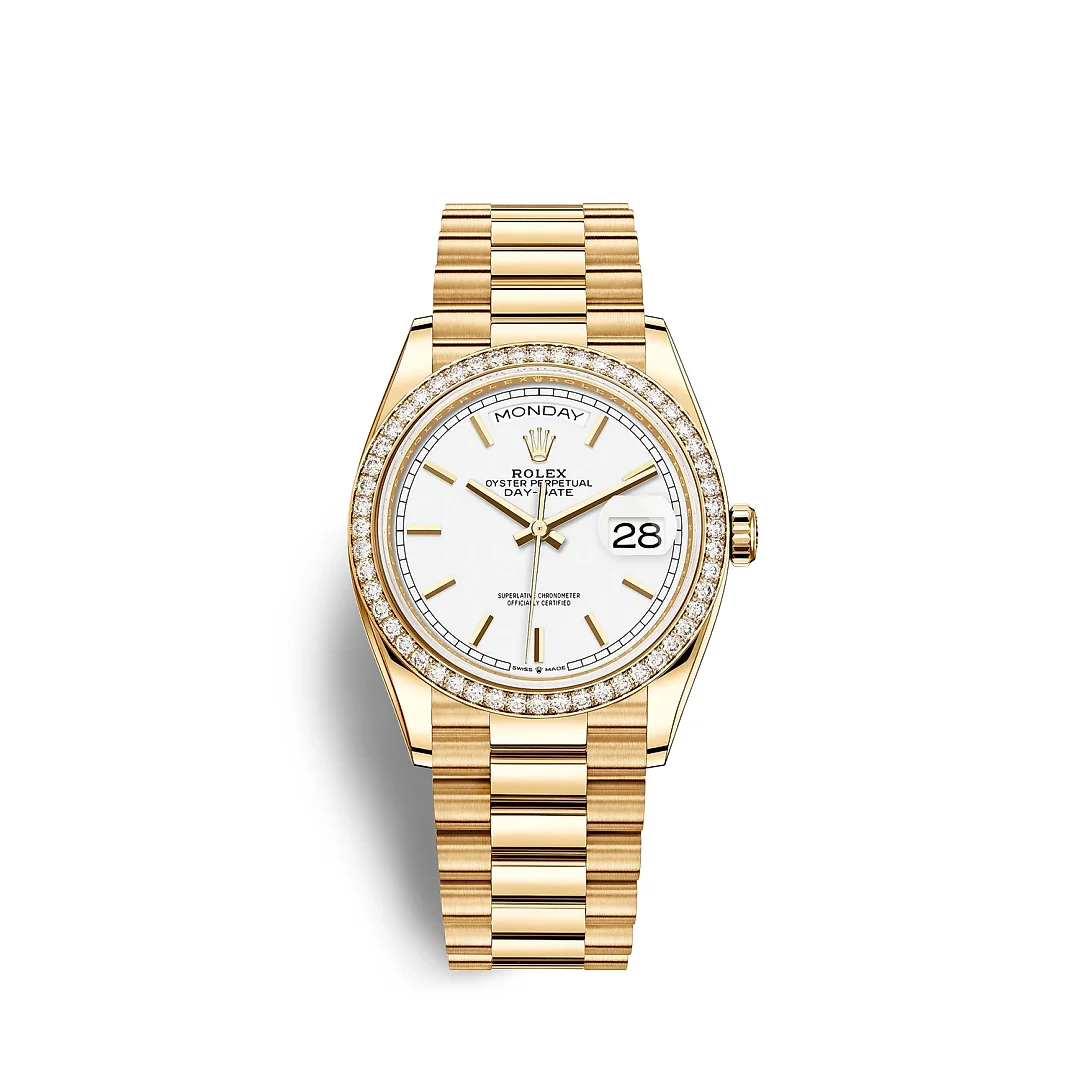 Rolex Day-Date, 36mm, 18k Yellow Gold, Ref# 128348rbr-0047