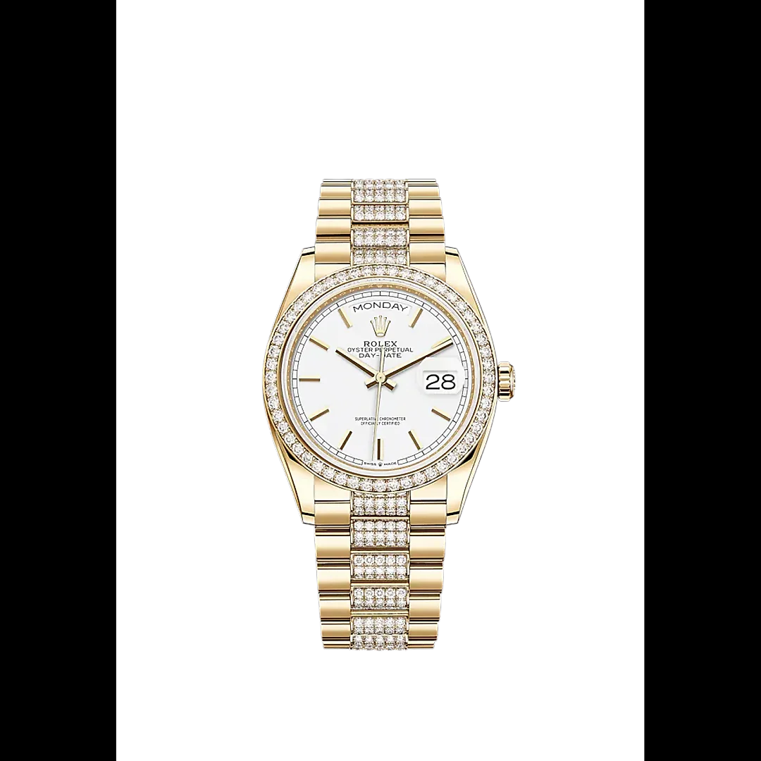 Rolex Day-Date, 36mm, 18k Yellow Gold, Ref# 128348rbr-0048