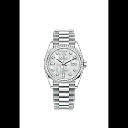 Rolex Day-Date, 36mm, Platinum and Diamonds, Ref# 128396tbr-0005