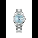 Rolex Day-Date, 36mm, Platinum and Diamonds, Ref# 128396tbr-0002