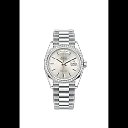 Rolex Day-Date, 36mm, Platinum and Diamonds, Ref# 128396tbr-0004
