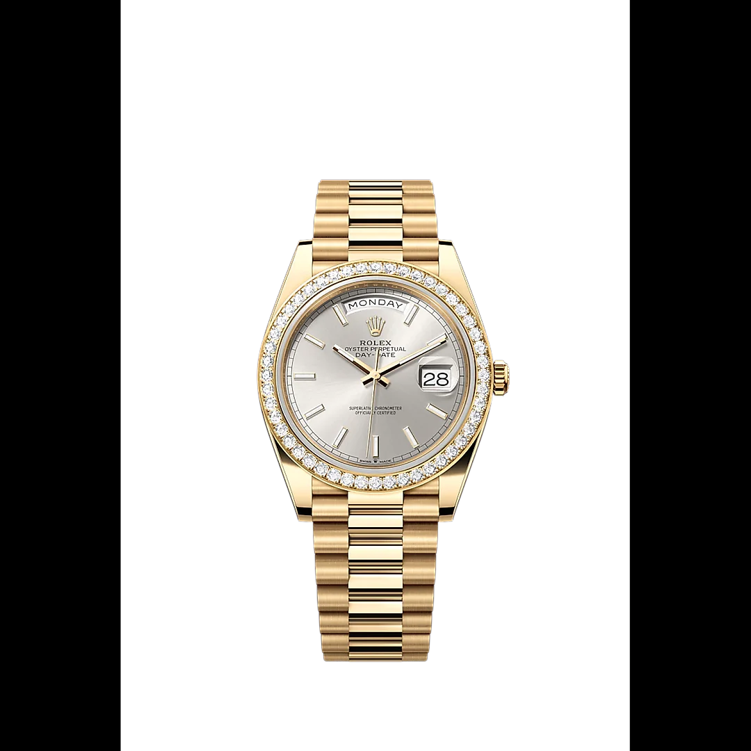 Rolex Day-Date 40, 18k Yellow Gold with Diamond-set, 40mm, Ref# 228348rbr-0042