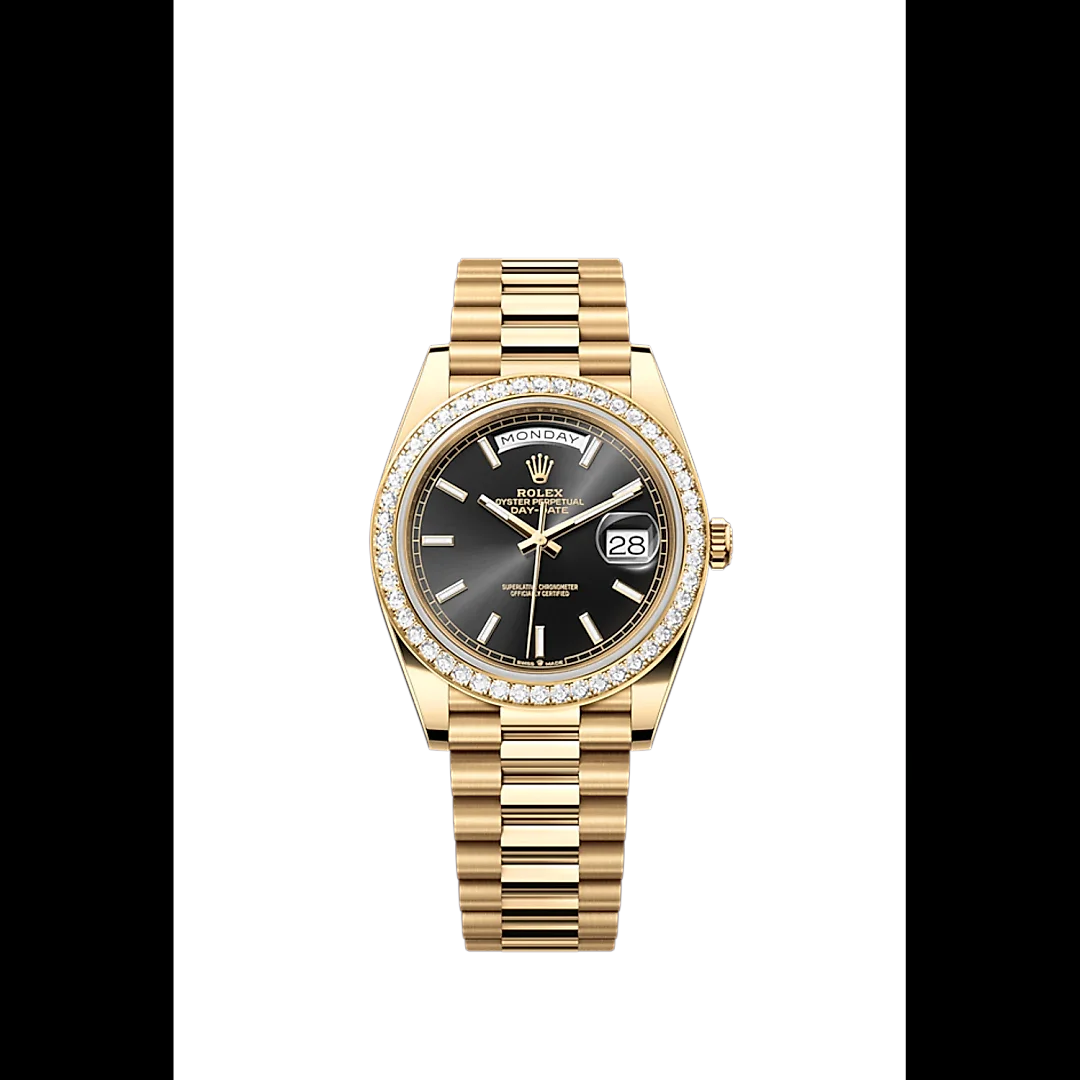 Rolex Day-Date 40, 18k Yellow Gold with Diamond-set, 40mm, Ref# 228348rbr-0043