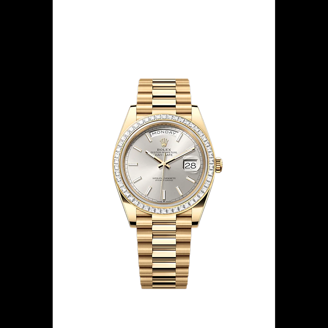 Rolex Day-Date 40, 18k Yellow Gold with Diamond-set, 40mm, Ref# 228398tbr-0040
