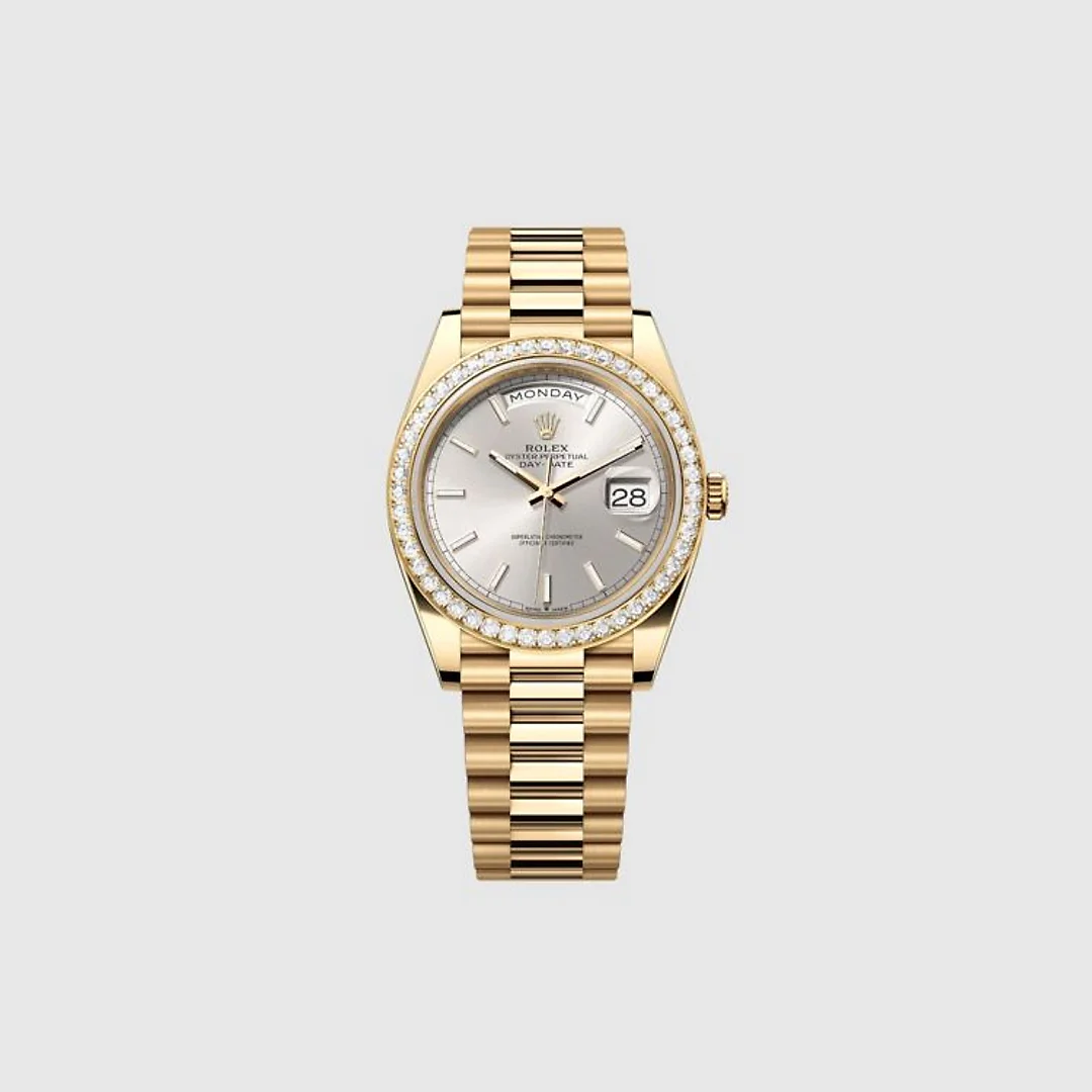 Rolex Day-Date 40, 18k Yellow Gold with Diamond-set, 40mm, Ref# 228348rbr-0042