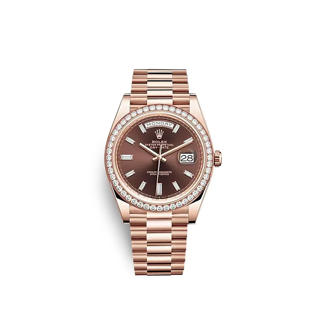 Rolex Day-Date 40 Everose gold Ref# 228345RBR-0006