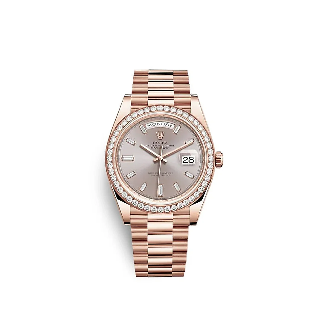 Rolex Day-Date 40 Everose gold Ref# 228345RBR-0007