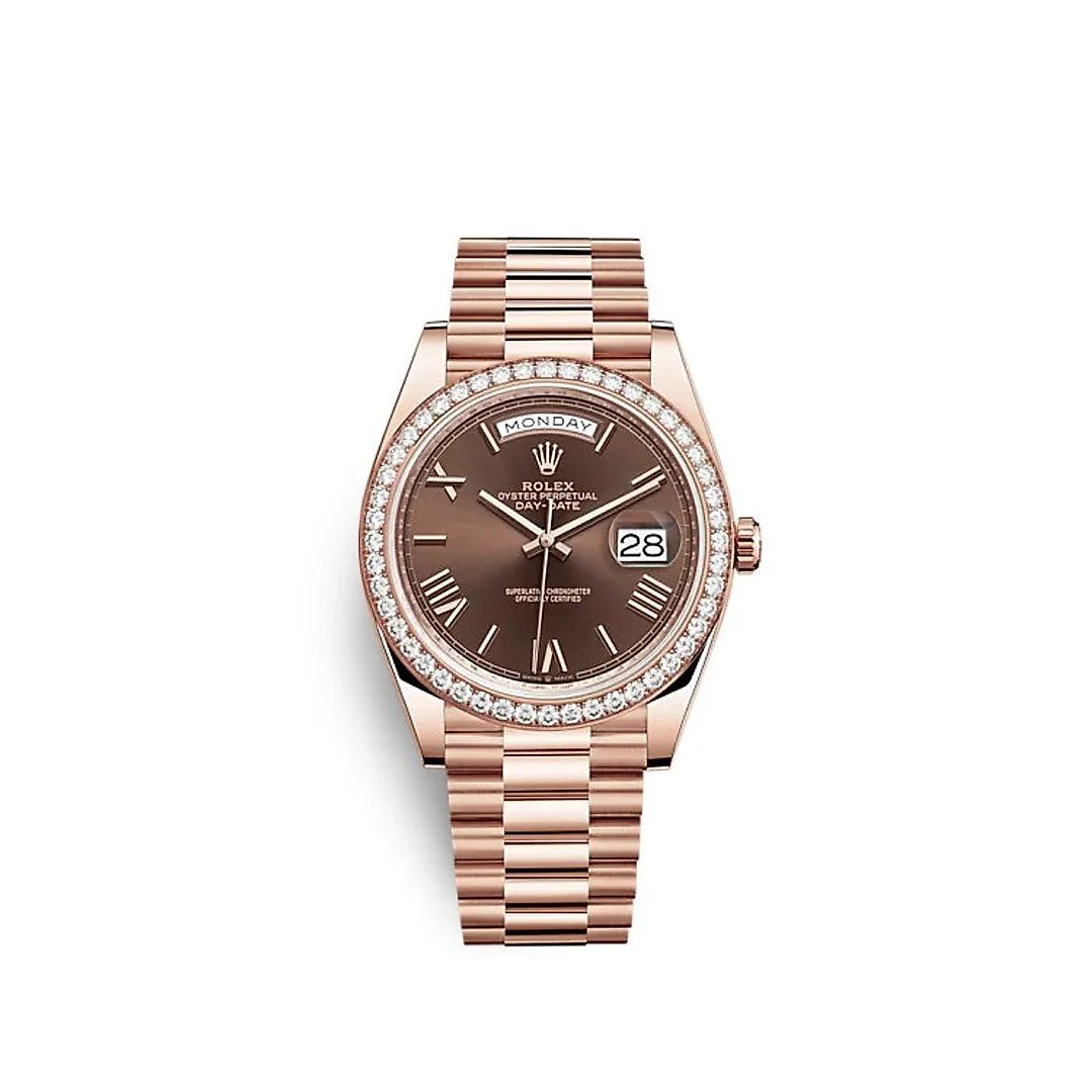 Rolex Day-Date 40 Everose gold Ref# 228345RBR-0009