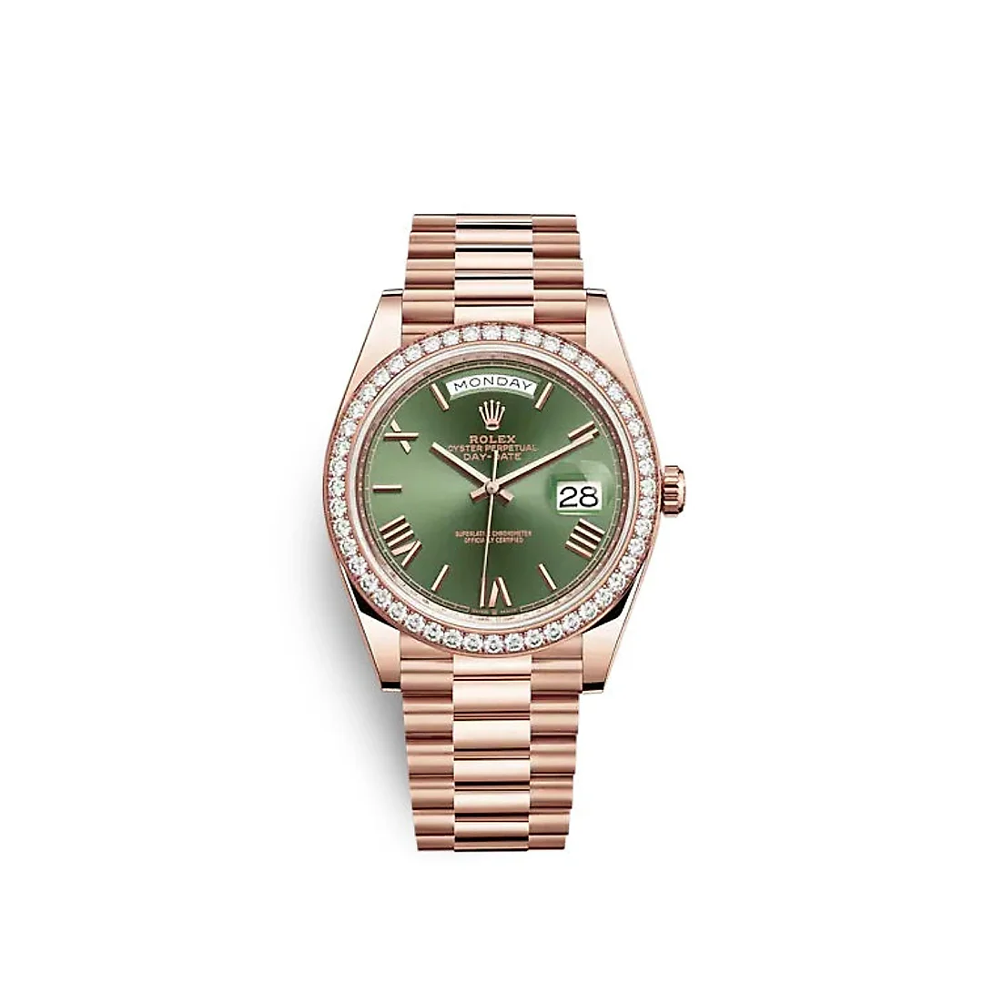 Rolex Day-Date 40 Everose gold Ref# 228345RBR-0011
