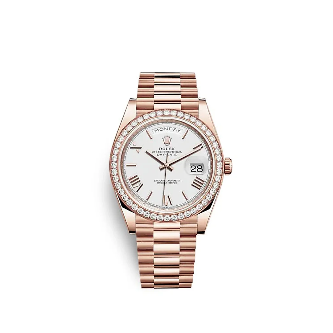 Rolex Day-Date 40 Everose gold Ref# 228345RBR-0012