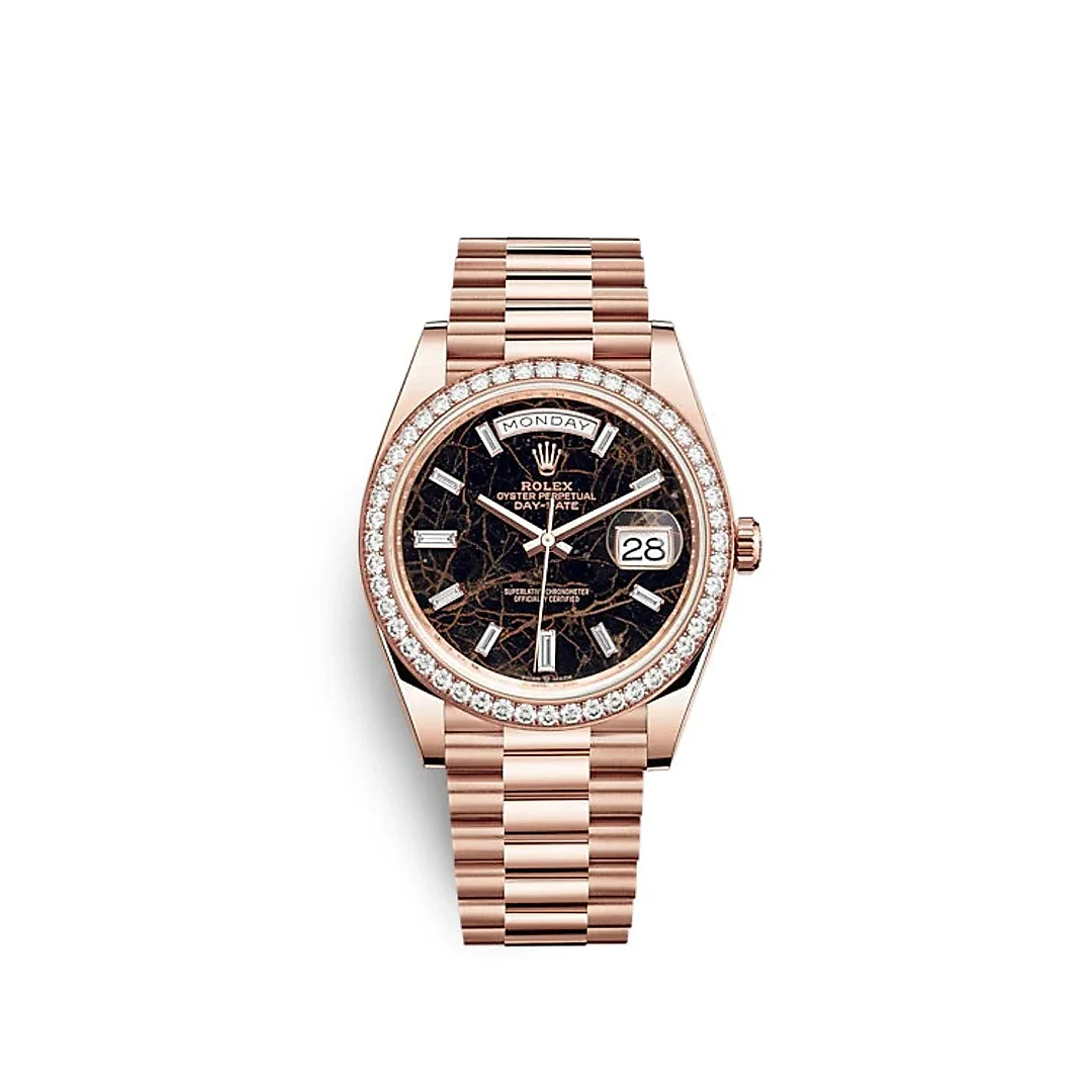 Rolex Day-Date 40 Everose gold Ref# 228345RBR-0016