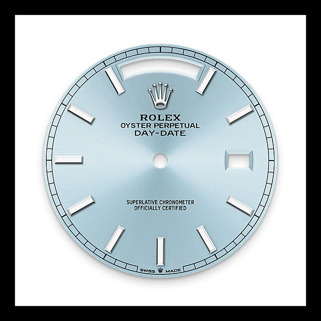 Rolex Day-Date 40, Platinum with Diamond-set, 40mm, Ref# 228396tbr-0039