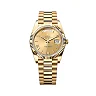 Rolex Day-Date 40 Presidential Champagne dial, Fluted Bezel, President bracelet, Yellow gold Watch