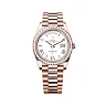 Rolex Day-Date 40, Presidential White dial, Diamond Bezel, President bracelet, Watch 228345rbr-0012