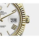 Rolex Day-Date 40 Presidential White dial, Fluted Bezel, President bracelet, Yellow gold Watch