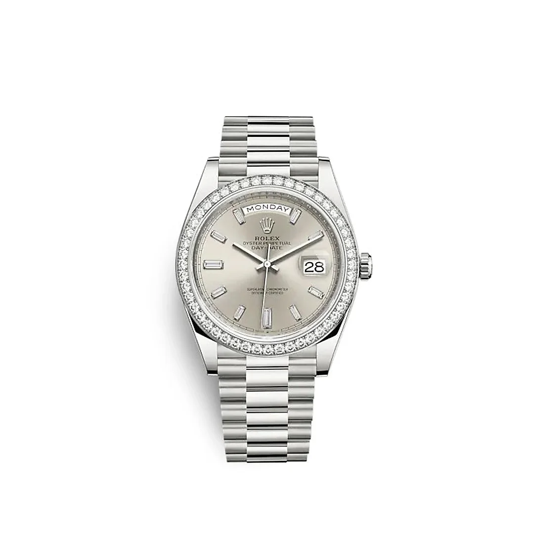 Rolex Day-Date 40 White gold Ref# 228349RBR-0001