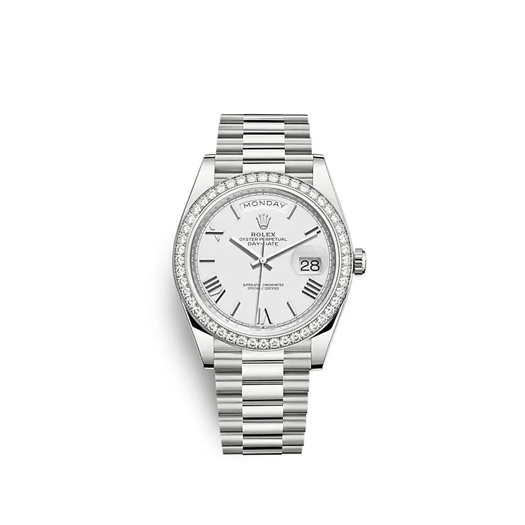 Rolex Day-Date 40 White gold Ref# 228349RBR-0039