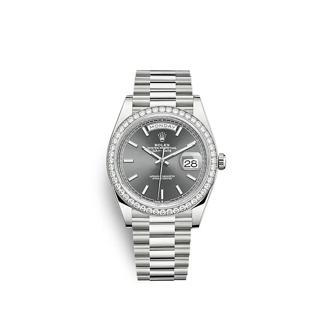 Rolex Day-Date 40 White gold Ref# 228349RBR-0041