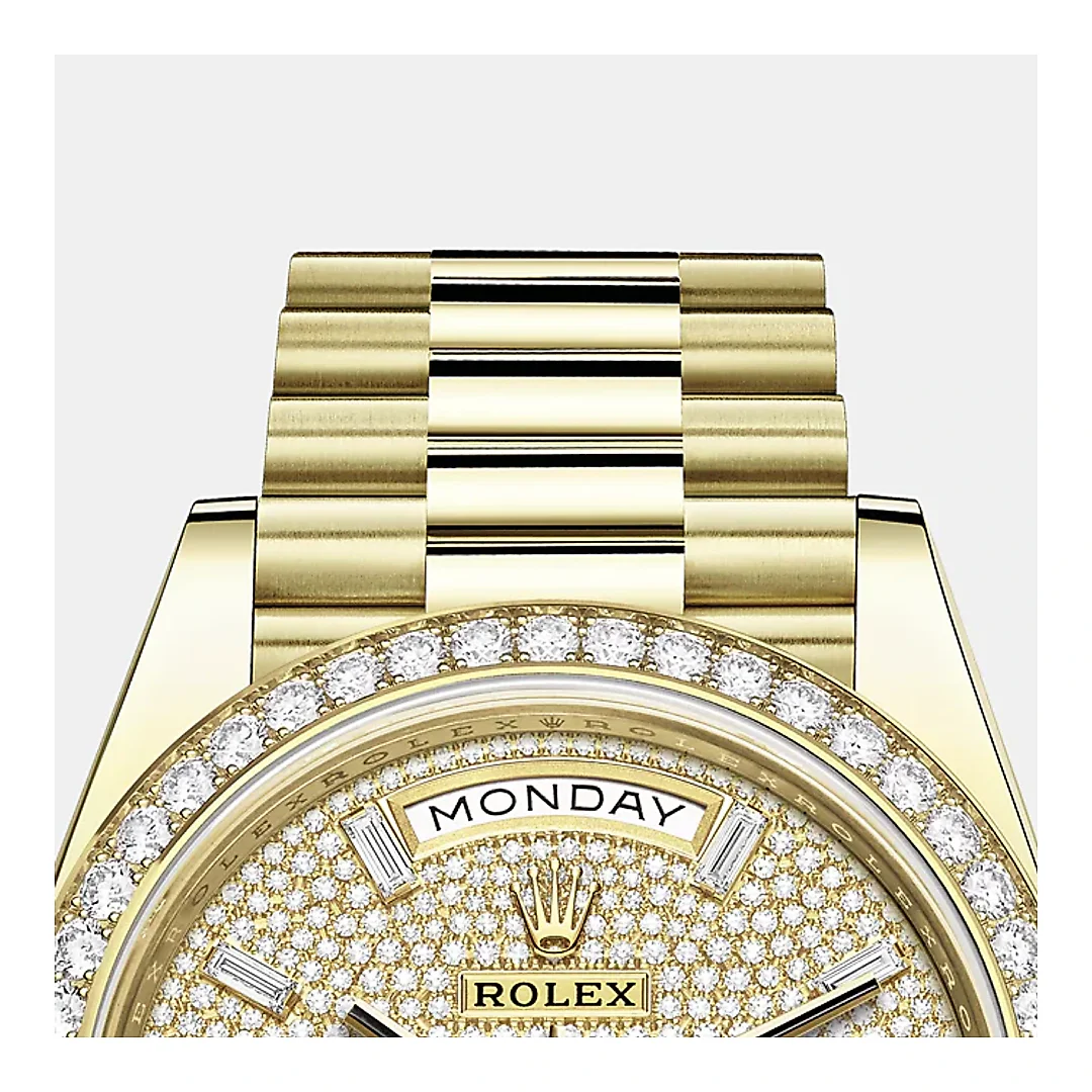 Rolex Day-Date, 40mm, 18k Yellow Gold and Diamonds, Ref# 228348rbr-0037