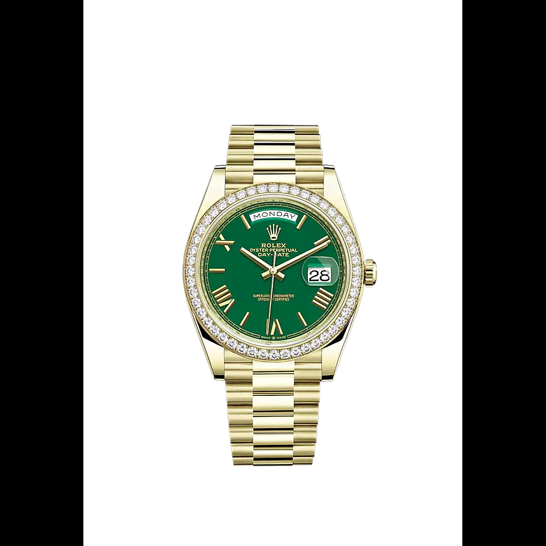 Rolex Day-Date, 40mm, 18k Yellow Gold and Diamonds, Ref# 228348rbr-0040
