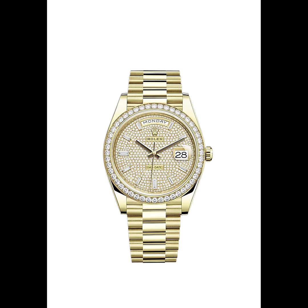 Rolex Day-Date, 40mm, 18k Yellow Gold and Diamonds, Ref# 228348rbr-0037