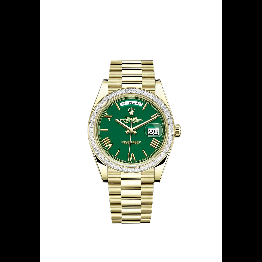 Rolex Day-Date, 40mm, 18k Yellow Gold and Diamonds, Ref# 228398tbr-0039