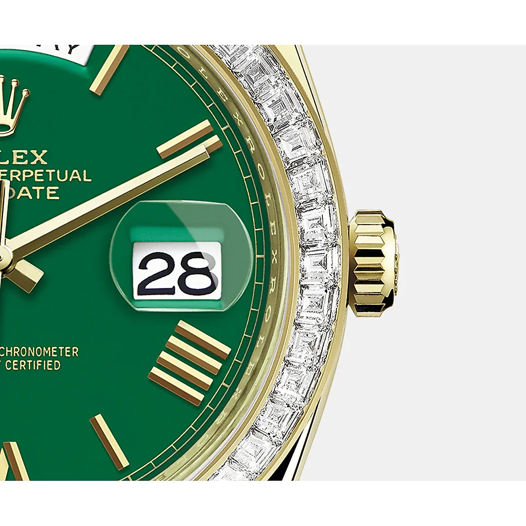 Rolex Day-Date, 40mm, 18k Yellow Gold and Diamonds, Ref# 228398tbr-0039