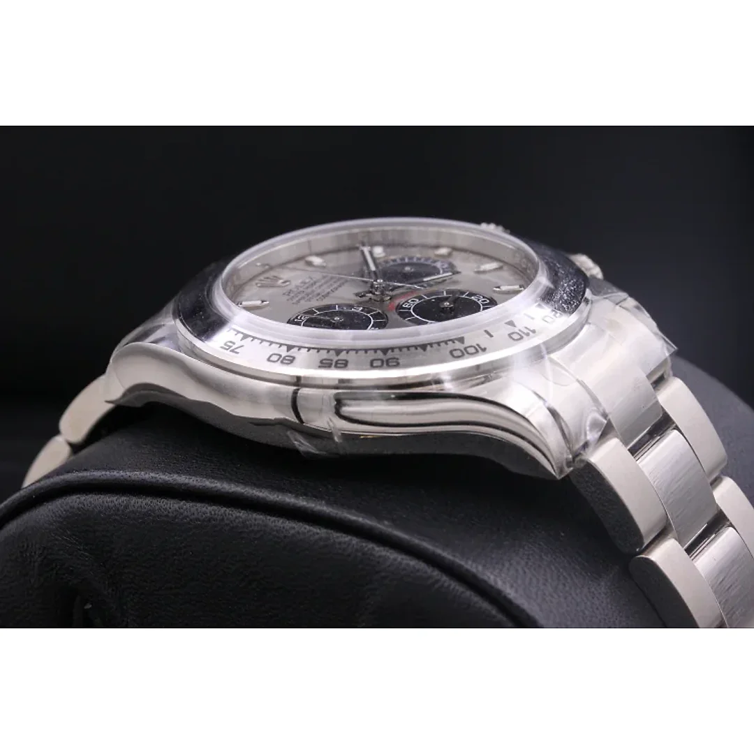 Rolex Daytona 40mm 116509 White Gold Steel Black Dial