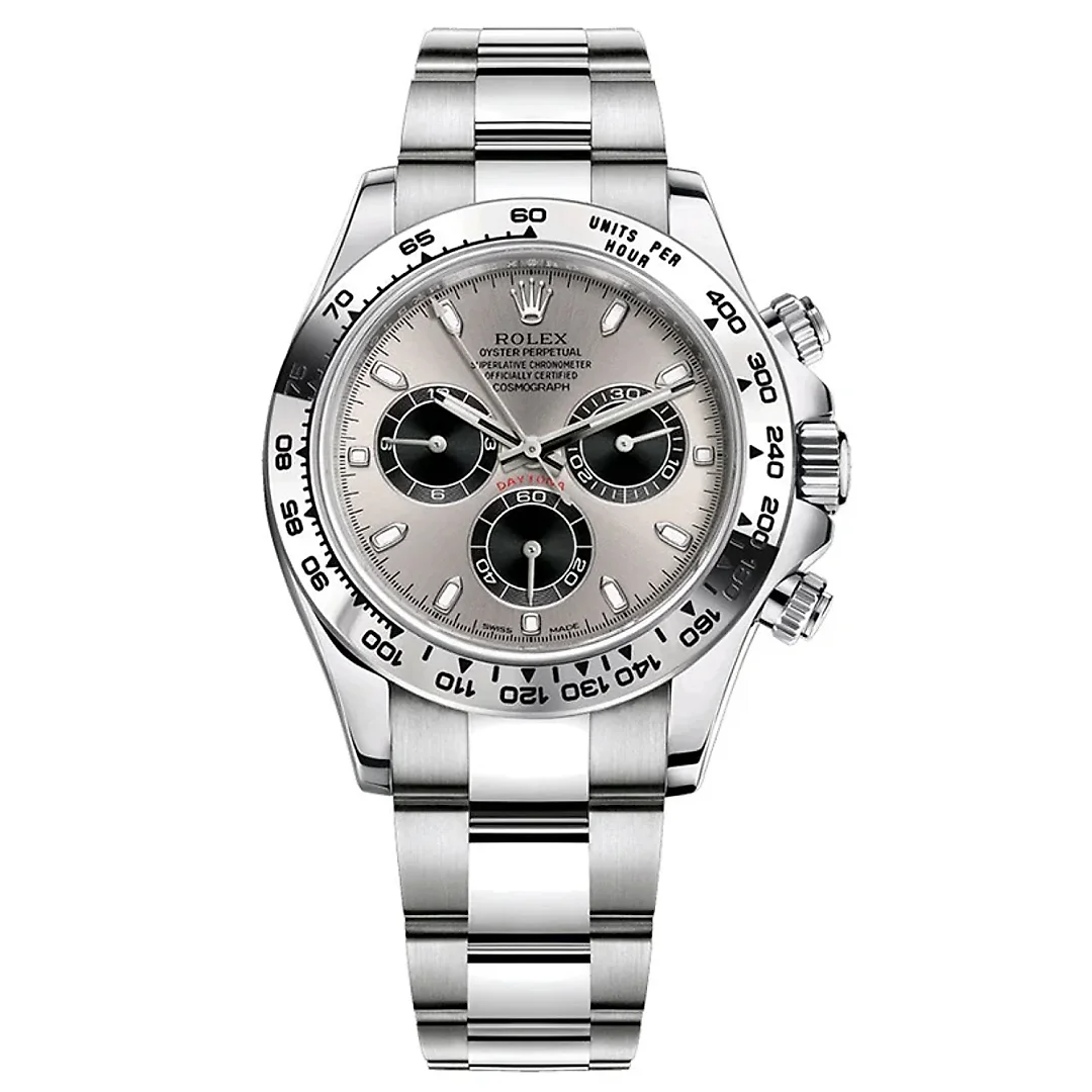 Rolex Daytona 40mm 116509 White Gold Steel Black Dial
