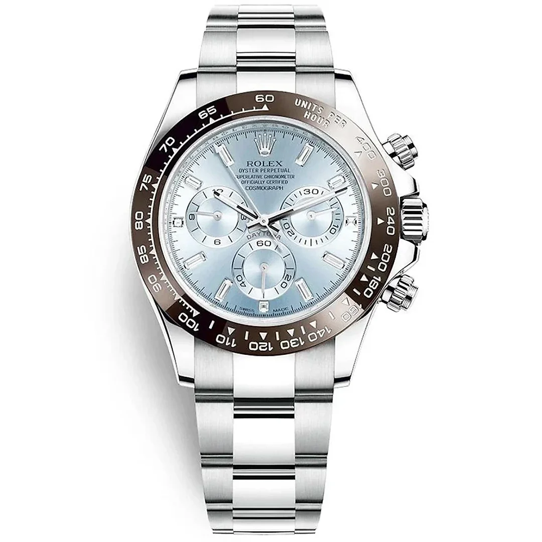 Rolex Daytona 50th Anniversary Edition 40mm 116506 Ice Blue Baguette Diamond Dial