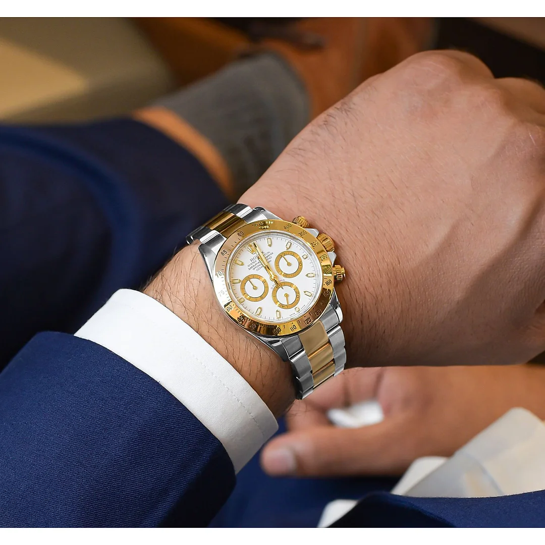Rolex Daytona Steel & Gold White Dial 116503