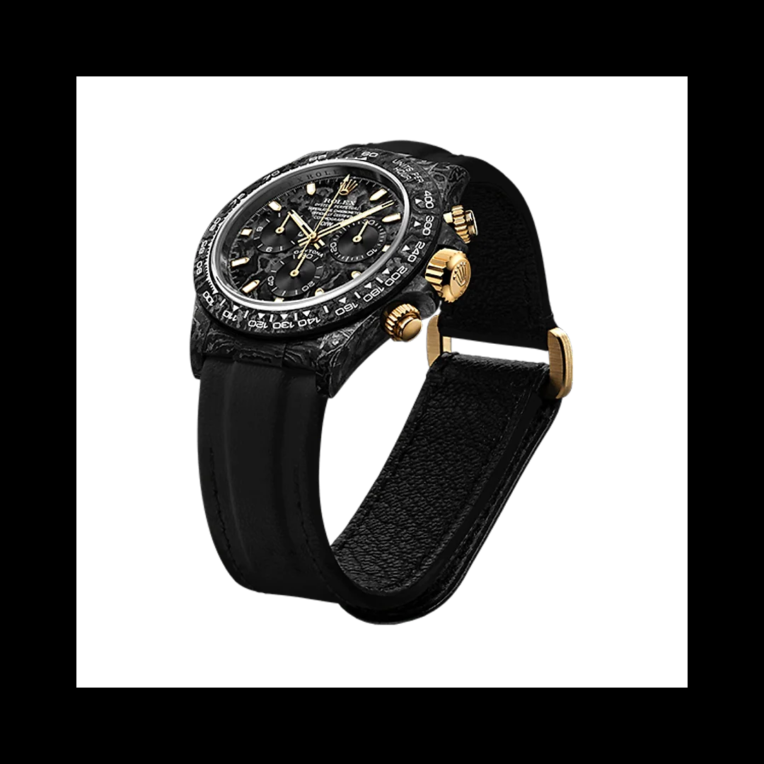 ROLEX Diw Daytona black & gold 40mm oyster carbon