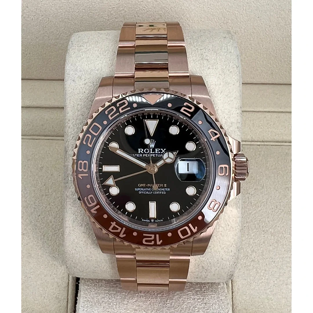 Rolex GMT-Master II 18K Everose Rose Gold “The Rootbeer”(Ref# 126715CHNR)