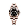 Rolex GMT-Master II 40mm Root Beer Black Dial Oyster Bracelet 18k Rose Gold Watch 126715chnr-0001