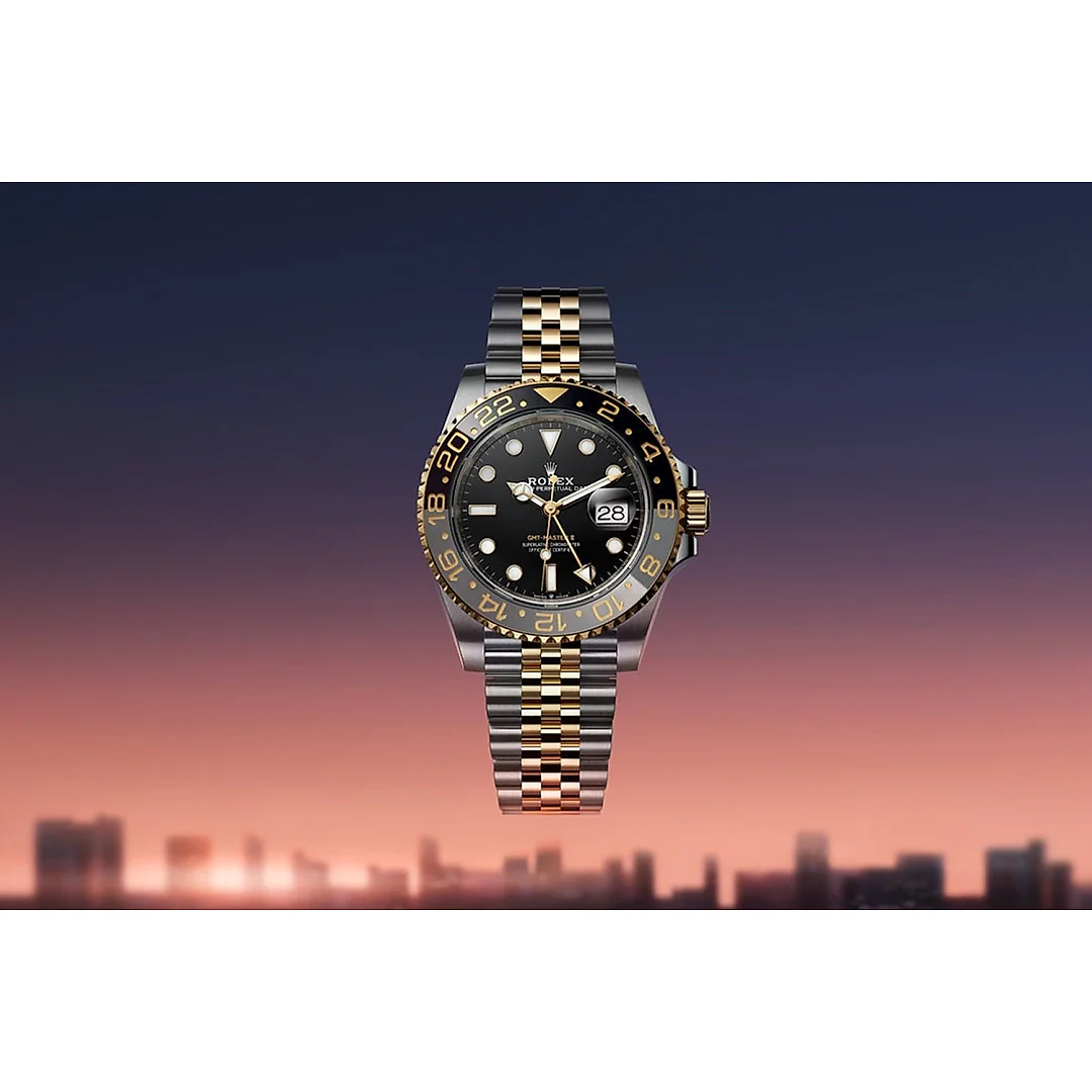 Rolex GMT-Master II M126713GRNR-0001″ Black Adam “Oystersteel and Yellow Gold