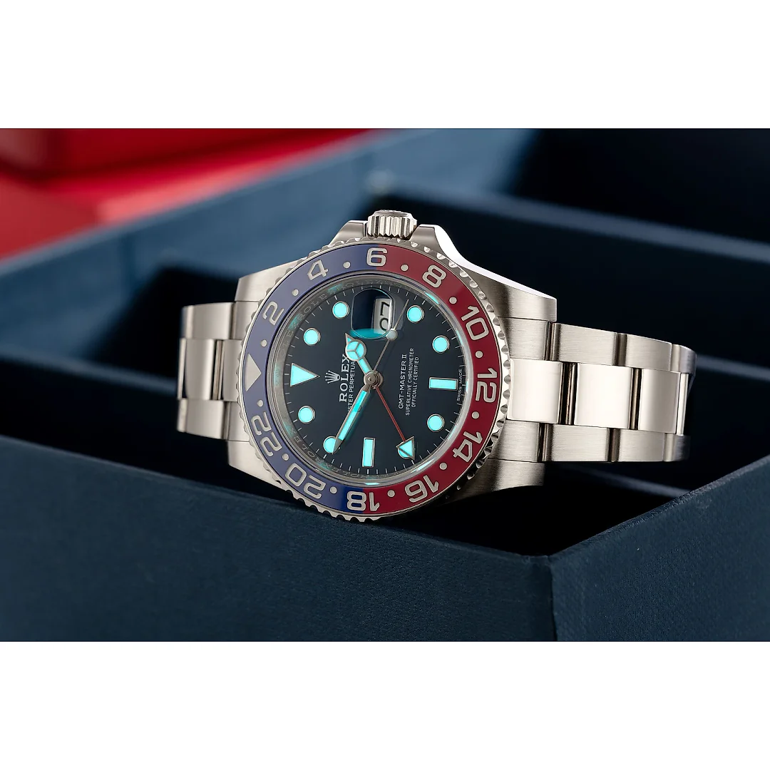 Rolex GMT-Master II Oyster, 40 mm, white gold M126719BLRO-0003