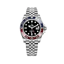 Rolex GMT Master II Pepsi Black Dial Stainless Steel Mens Watch 126710blro-0001