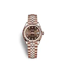 Rolex Lady-Datejust 28, 18k Everose Gold, Ref# 279175-0004