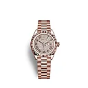 Rolex Lady-Datejust 28, 18k Everose Gold, Ref# 279175-0023