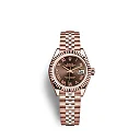 Rolex Lady-Datejust 28, 18k Everose Gold, Ref# 279175-0015