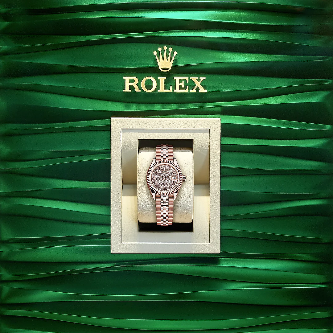 Rolex Lady-Datejust 28, 18k Everose Gold, Ref# 279175-0024