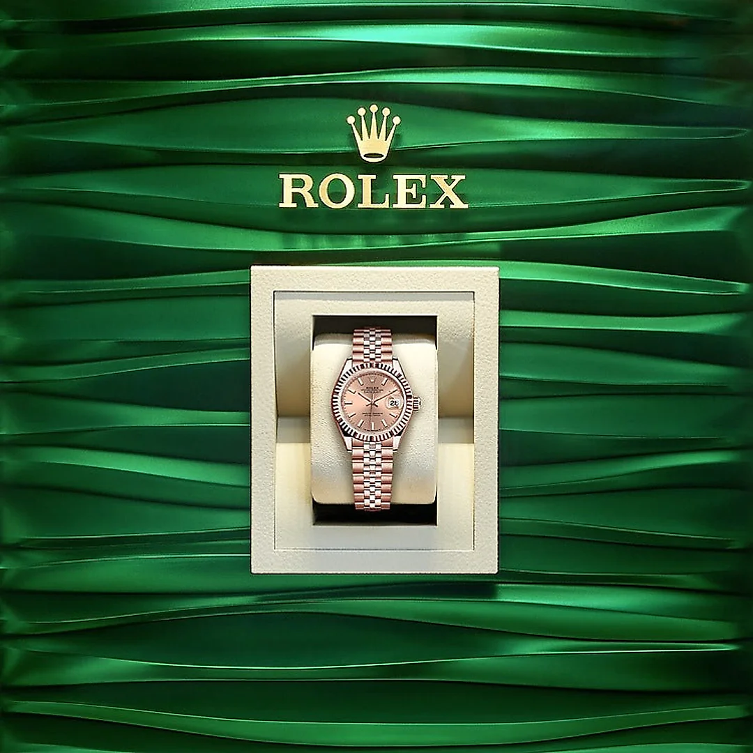 Rolex Lady-Datejust 28, 18k Everose Gold, Ref# 279175-0026