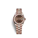 Rolex Lady-Datejust 28, 18k Everose Gold, Ref# 279175-0014