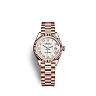 Rolex Lady-Datejust 28, 18k Everose Gold, Ref# 279175-0021